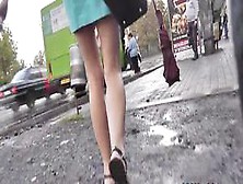 Girl From Upskirt Clip Couldn't Hide Nice Flabby Ass