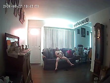 Mom Getting Orgasm On The Couch For Me