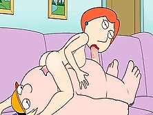 Lois Takes Care Of Sons Huge Cartoon Boner