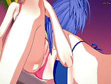 Kaede Sakura And Natsuru Senou Have Lesbian Sex On The Beach