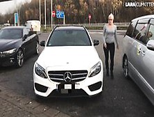 Public Bang Box At The Motorway | Glory Hole Fuck With Creampie