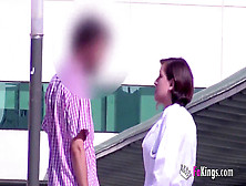 Nurse Getting Her Portion Of Fuck-Stick After Leaving The Clinic