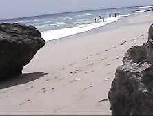 Pissing On Girlfriend On The Beach