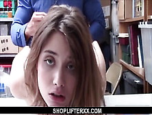 Pounded Teenie Shoplifter Throats Mall Cop - Ariel Mcgwire