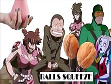 Funny Cartoon Balls Squeeze Ballbusting Hentai Hot Female Toons Squeezing Testicles Anime Nutshots