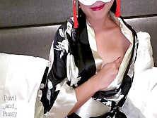 Yukata Chick Wearing Ball Gag And Nipple Clamps Nailed With Doggy Style And Drooling