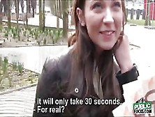 Pretty Julie Skyhigh Flashes Her Tis In Public For Fifty Euros