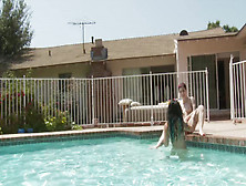 Britanny Lynn And Joanna Angel Tease Each Other In The Pool