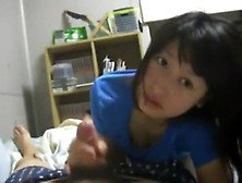 Cute Girl Asian Handjob And Blowjob