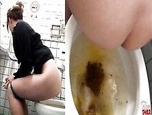 Japanese Hot Babe Shitting In Western Toilet