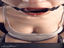 Ring Gag Drooling On Shirt,  Headmounted Camera