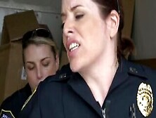 Two Very Horny Female Police Officers Take Turns On Black Man's Large Penis
