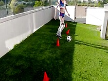 Soccer Sweethearts Hop On The Lucky Guys Big Stick