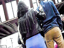 Spy Voyeur Video With A Candid Curvy Indian Ass On Public