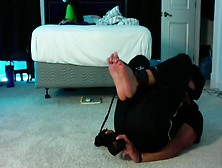 Barefoot Boy Tied Up And Tickled By Girlfriend!