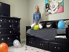 Milf Roxie Rae's Balloon Popping
