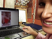 Kathia Nobili Watches How Girl Masturbates Via Webcam