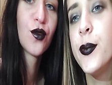 Lesbian Messy Lipstick Challenge