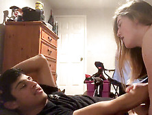 Very Sizzling Young Couple Sucking Fucking Dirty Daddy Converse Shrieking Orgasms