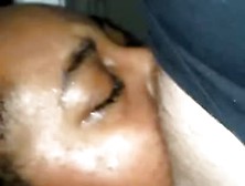 Fat Ebony Gets Throat Abused By White Pecker