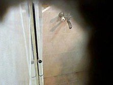 Spying On Bbw Mom Showering Nude For The Workers