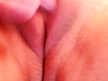 Sexy Girl Experiences A Beautiful Orgasm.  Close-Up View