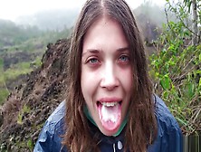 I Jerking Off My Guide In The Mountains - Public Pov - Pulsating Cum Mouth