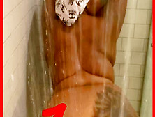 Thot Rumbling Huge Booty In Shower - Juicy Ebony