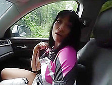 Tiny Asian Rina Ellis Fucks A Strangers Bigcock In The Car