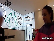 Charming Czech Cutie Gets Tempted In The Mall And Nailed In Pov - The Butt
