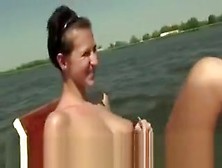 Naked Bitch On The Water Getting Paid To Give Some Action