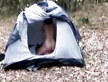Skinny Dark Hair Sasha Ride Rough Penis Inside A Tent - Slender Dark Haired Sasha Riding Rough Penis Inside A Tent Two