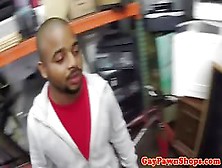 Ebony Spycam Amateur Handles Two Cocks