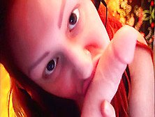 Erotic Asmr Redhead Teen Gags On,  Whispers To,  And Fucks Realistic Dildo