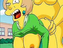 |The Simpsons| Homer Fucks The Professor Edna Krabappel