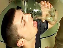 Boys-Pissing - Gays Kaleb Scott And Jeremiah Johnson Drink Pee And Ass Fuck