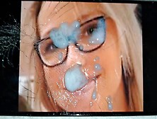 Sperm On My Ex Gf Face! | Spunk Tribute | Humongous Cums On With Precum Splooge On Her Beautiful Face