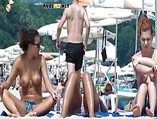 Nude Beach Teens Caught With Her Legs Spread On A Hidden Camera