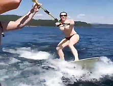 Chelsea Handler-Waterskiin Topless