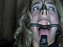 Hot Blonde Hussy Kali Swallows A Massive Load In The Dungeon