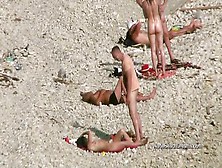 Amateur Beach Babes Caught Naked On Hidden Cam