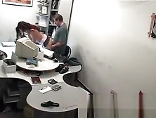Russian Amateurs Fuck On Office Desk Spycam