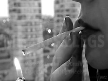 Mistress Is Smoke And Crush Cigarette