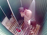 Voyeur Caught A Blowjob In A Beach Cabin