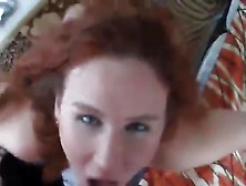 Red-Haired Tramp Lets Her Man Record Their Amateur Screw