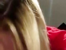 Blonde Sex Toy Deepthroats A Dick Til It Cums In Her Mouth