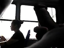 Flashing His Cock On A Bus