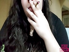 Seductive Curvy Girl Indulges In Her Lipstick Fetish