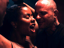 Horny Ebony Slut Kira Noir Rough Gangbang Video