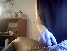 Black Cock Waxed On Hidden Cam